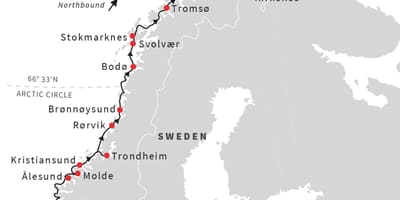 Peta dari bergen Norwegia light rail