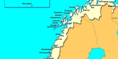 Peta dari kristiansand-Norwegia