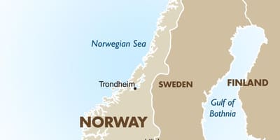 Peta dari lillehammer, Norwegia