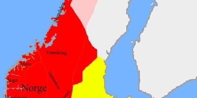 Peta perbatasan Norwegia