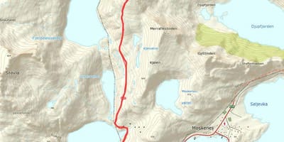 Peta dari Norwegia hiking trails