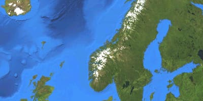 Peta dari satelit Norwegia