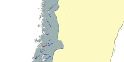 Peta dari Norwegia sungai