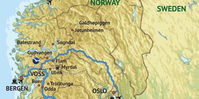 Peta barat Norwegia